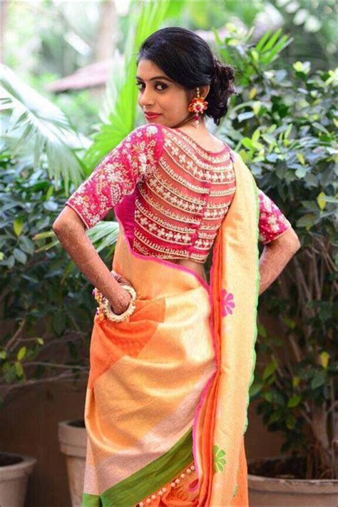 Bridal Blouse Designs For Silk Sarees Pattu Sarees In