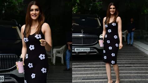 Kriti Sanon Looks Simply Beautiful In Black Outfit While She Steps Out In The Streets Of Mumbai