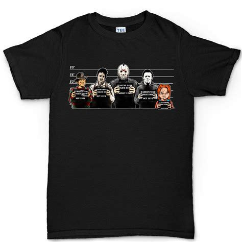 Customised Perfection The Usual Horror Suspects Halloween T Shirt 1772 Jznovelty
