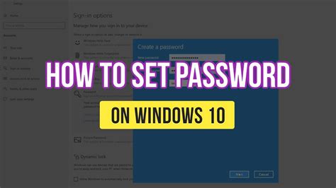 How To Set Password On Windows 10 Enabledisable Login Password