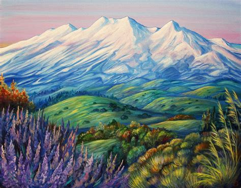 Mount Ruapehu Painting By Irina Velman Artmajeur