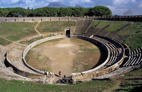 Photo The Ancient Roman Amphitheater Of Pompeii Italy Hot Sex Picture