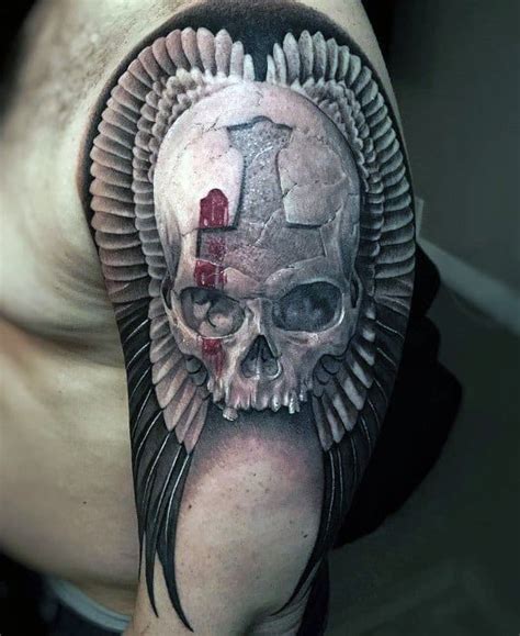 60 Badass Skull Tattoos For Men Masculine Design Ideas