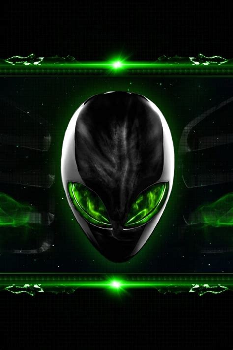 Alienware Eclipsehead Green Hd Wallpaper