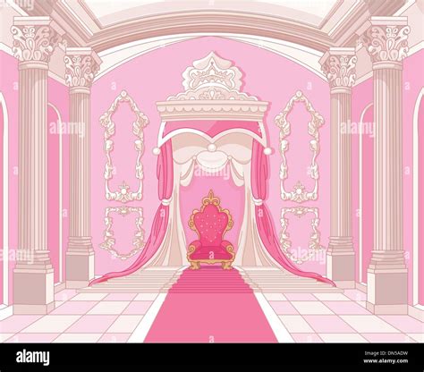 Throne Room Of Magic Castle Stock Vector Image And Art Alamy