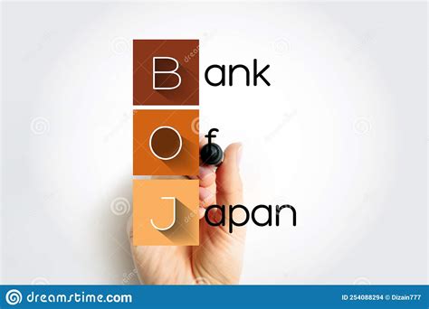 Fondo De Concepto De Negocio De Boj Bank Of Japan Acrym Foto De Archivo