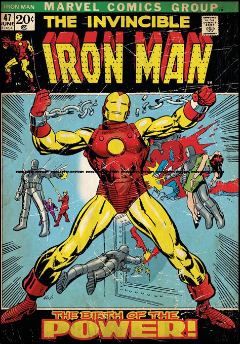 Classic Comic Cover Art The Invincible Iron Man No 47 Size Of This
