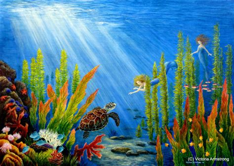 At The Edge Of The Reef Painting By Victoria Armstrong Artmajeur