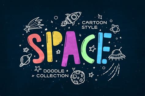 Space Theme Doodle Collection In 2023 Space Doodles Space Theme Doodles