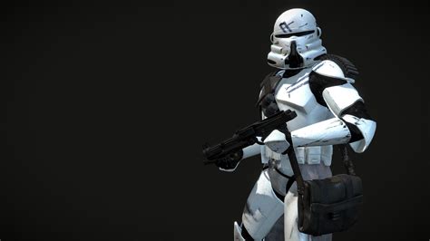 Clone Trooper Phase 2 Airborne Sharpshooter Buy Royalty Free 3d Model
