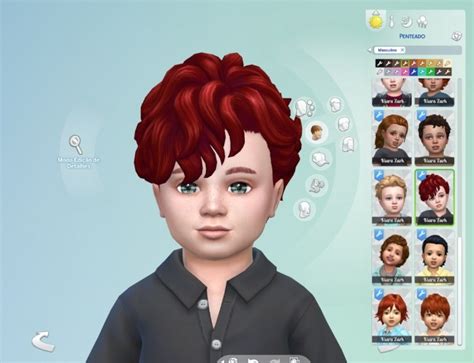 Mid Curly Hair For Toddlers At My Stuff Sims 4 Updates