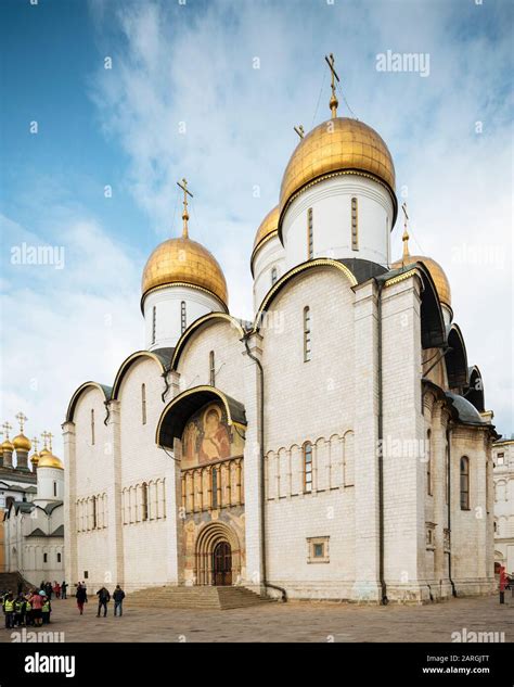 Exterior Of Dormition Cathedral The Kremlin Unesco World Heritage