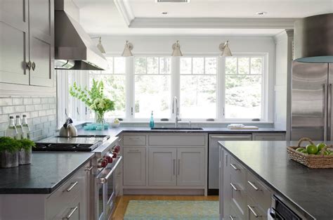 Gray kitchen backsplash grey kitchen cabinets with white lovely gray. Light Grey Kitchen Cabinets - Contemporary - kitchen ...
