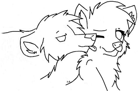 This link is my favourite of the versions i've seen of this line art lol they're how to draw a wolf head, mexican wolf, step by step, drawing guide, by finalprodigy. Wolf Couple LineArt by LunaStarFlipnote on DeviantArt