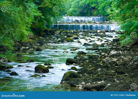 River Cascade Stock Photo Image Of Blue Moss Moulin 12111150