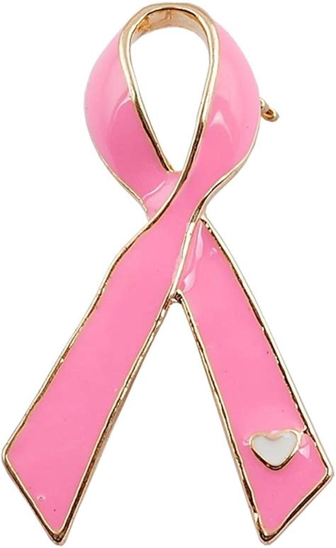 Sticks Jewelry Broche Officielle De Sensibilisation Au Cancer Du Sein Avec Ruban Rose Amazonfr