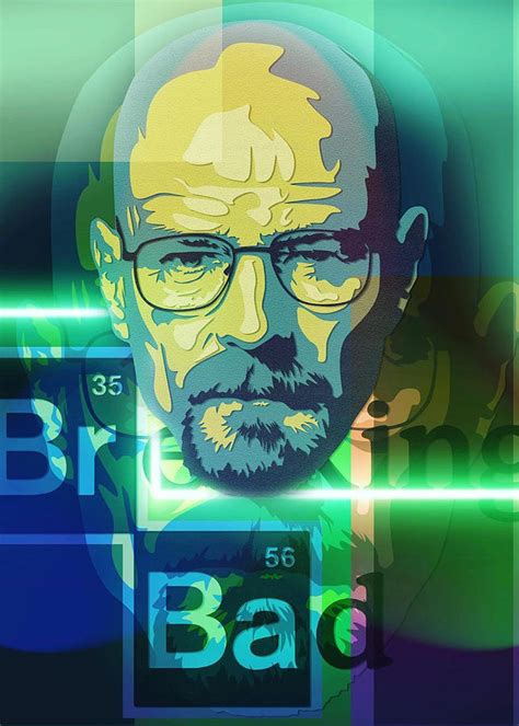 Bryan Cranston Digital Art By Ag Illustration Pixels