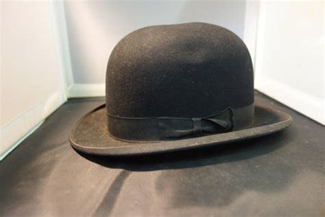 Vintage Stetson Black Bowler Or Derby Hat John B Stetson Etsy