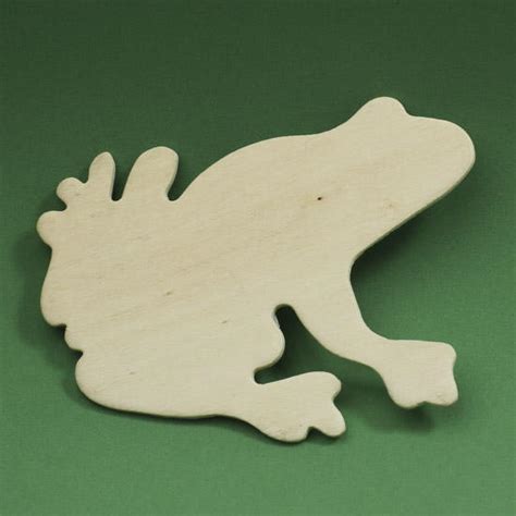 Unfinished Wood Frog Cutout - Wood Cutouts - Unfinished ...
