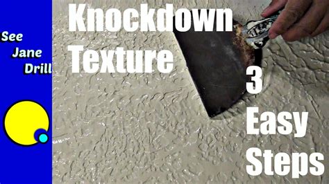 How to texture a ceiling? How to Do a Knockdown Texture in 3 Easy Steps - YouTube