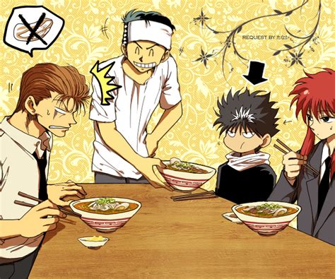 Kurama Hiei Urameshi Yuusuke And Kuwabara Kazuma Yuu Yuu Hakusho