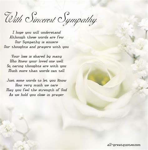 With Sincerest Sympathy Sympathy Quotes Sympathy Messages Sympathy