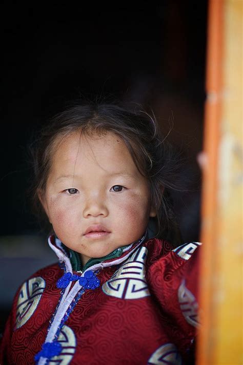 Mongolia Portrait Enfant Visage Du Monde Visage