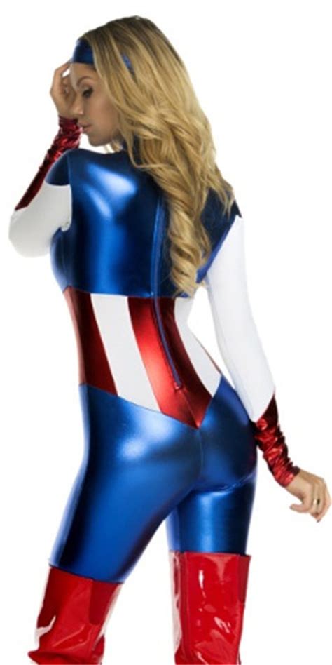 Купить Мстители Капитан Америка фильма костюм Хэллоуин сексуальная косплей для взрослых женщин