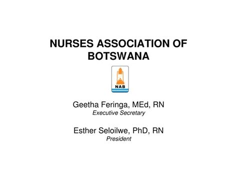 Ppt Nurses Association Of Botswana Powerpoint Presentation Free