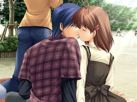 Tomoya X Nagisa Kiss Imagenes Animadas Anime Imagenes De Amor