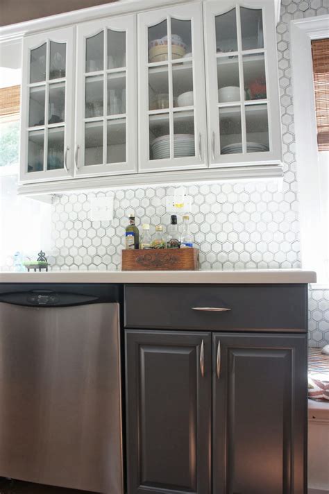 Kitchen counter decor ideas simple. Remodelaholic | Gray and White Kitchen Makeover with ...