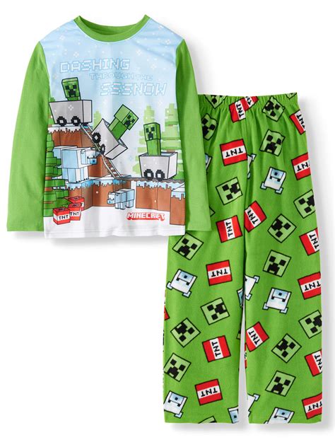 Minecraft Boys Pajamas Clothing And Accessories Sleepwear And Robes
