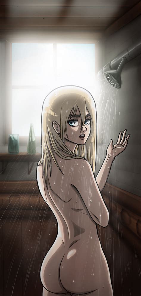 Krista Lenz Shingeki No Kyojin Highres 1girl Ass Blonde Hair Nude Solo Image View