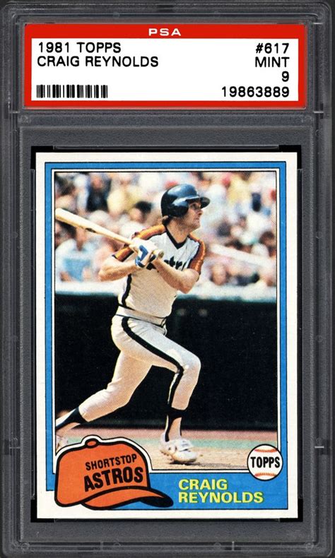 1981 Topps And Topps Traded Craig Reynolds Psa Cardfacts®