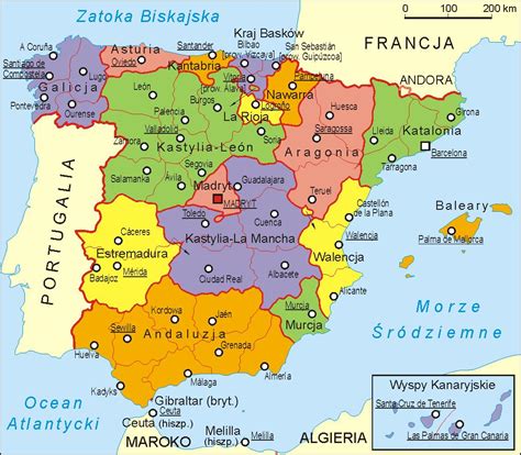 Hiszpania Mapa Polityczna Hiszpanskiw5minut