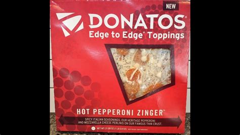 Donatos Hot Pepperoni Zinger Pizza Review Youtube