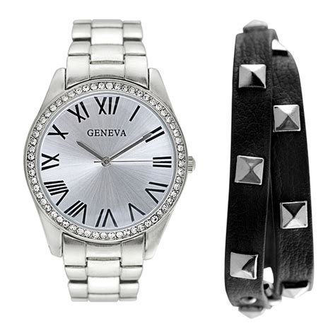 Geneva Womens Watch And Bracelet Sets
