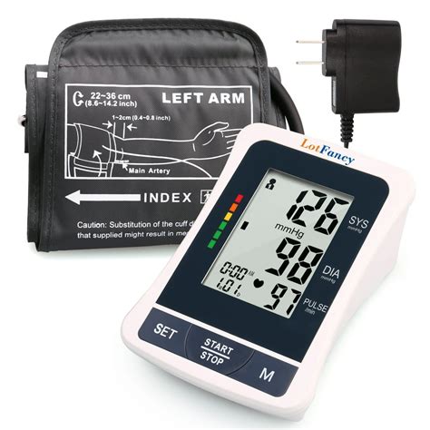 Blood Pressure Monitor With Upper Arm Cuff And Ac Adapter 2 User Mode
