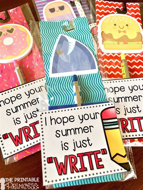Whether you're saying goodbye to a kindergarten teacher or a college professor, thank them for helping you or your child. Easy End of the Year Gifts for Students {FREE Gift Tags ...
