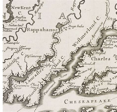 Map Of The Northern Neck Encyclopedia Virginia