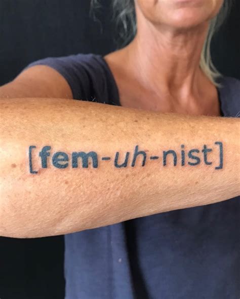 Ulrika Jonsson Shows Off Huge Feminist Tattoo For International Womens Day Celeb