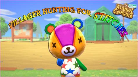 🔴acnh Live Villager Hunting For Stitches Animal Crossing New