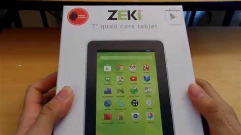 Zeki 7 Quadcore Tablet 7bqg774b Unboxing Youtube