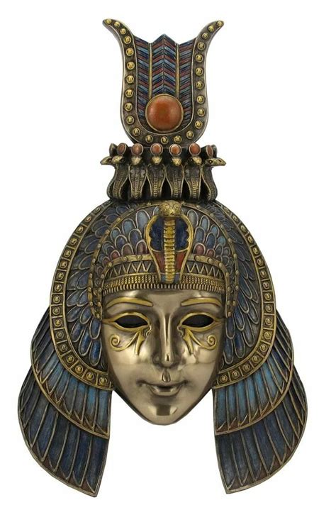 Cleopatra Headdress Mask Wall Plaque Egyptian Wall Plaques Cleopatra