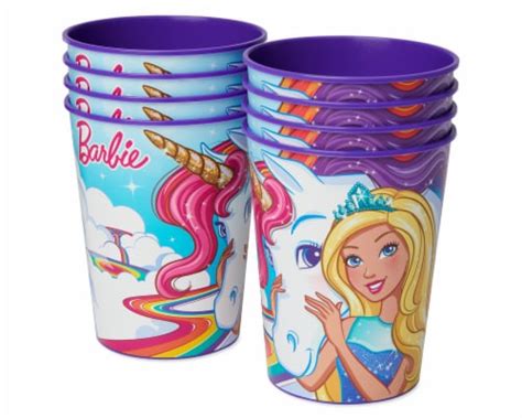 American Greetings Barbie Plastic Party Cups 8 Ct Foods Co