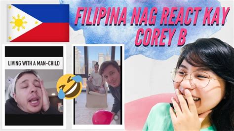 laugh trip filipina reacting to corey b s hilarious videos reaction video 8 youtube