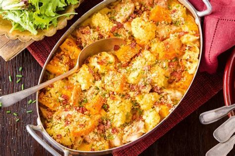 This is the pumpkin walnut recipe to end all recipes. Creamy chicken and pumpkin bake