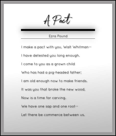 Ezra Pound Poems Classic Famous Poetry