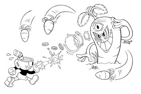 They travel, moving across different locations and constantly fight powerful evil bosses. Cuphead Coloring Pages - Coloringnori - Coloring Pages for ...
