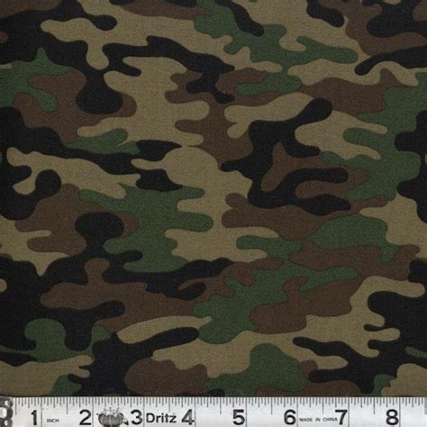 Army Camo Fabric By The Yard Brown And Green Camouflage Etsy